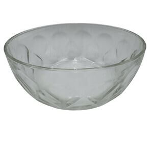 Vintage Pyrex Bowl Teardrop Thumbprint 10" Serving or Mixing